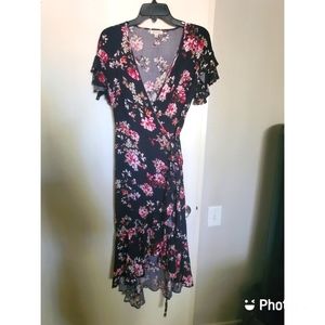 Floral Wrap Dress
